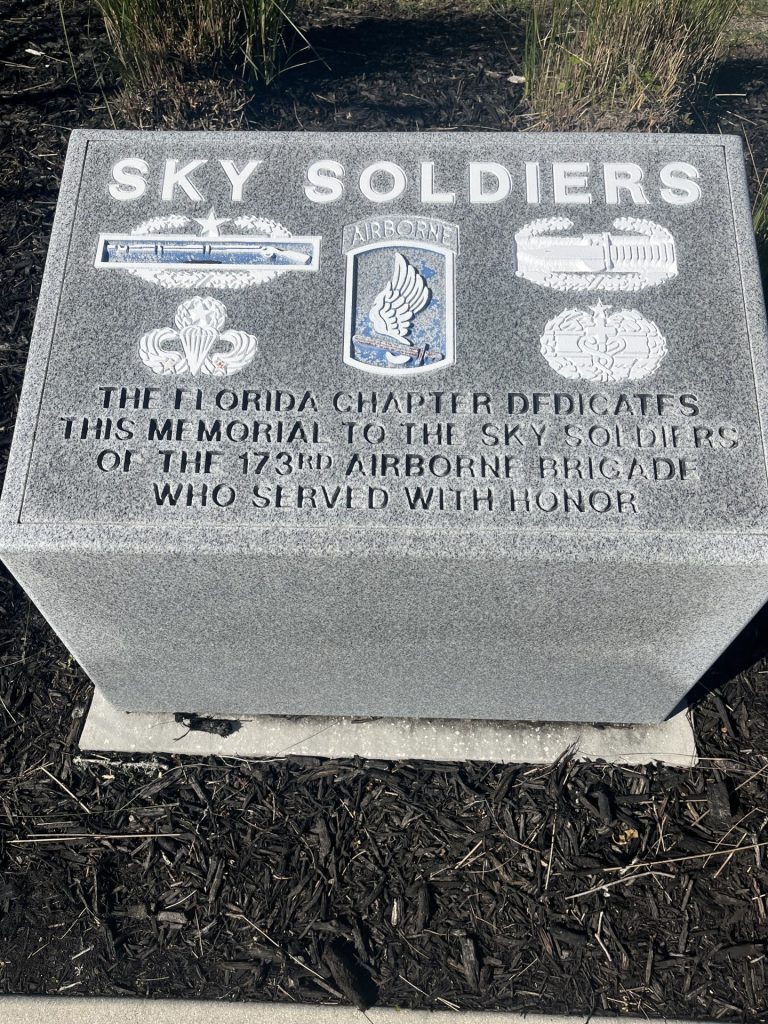 SARASOTA NATIONAL CEMETERY SKY SOLDIERS WAR MEMORIAL