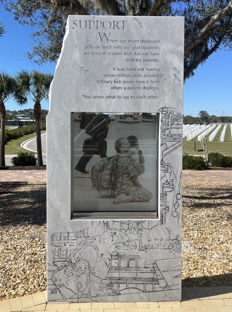 SARASOTA NATIONAL CEMETERY VETERANS MEMORIAL STONE A