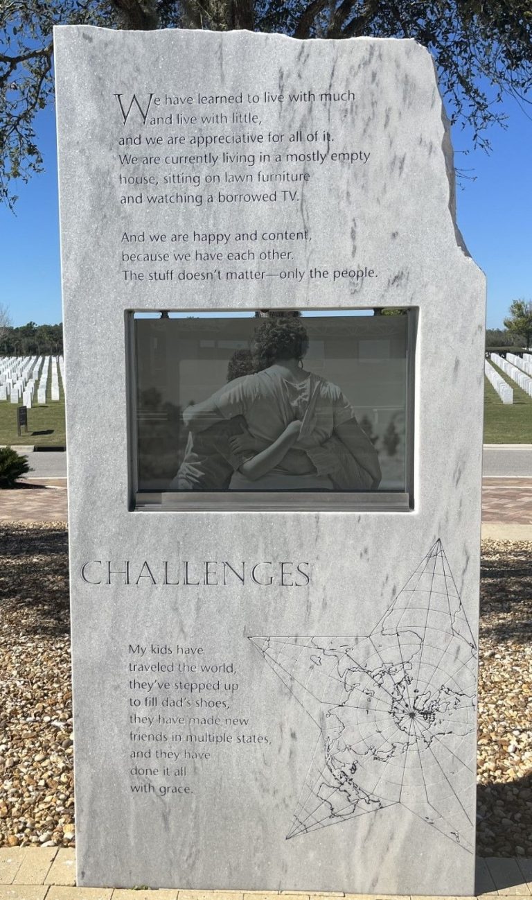 SARASOTA NATIONAL CEMETERY VETERANS MEMORIAL STONE D