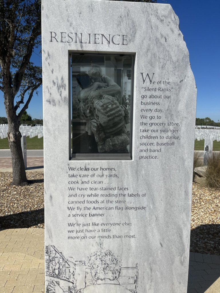 SARASOTA NATIONAL CEMETERY VETERANS MEMORIAL STONE F
