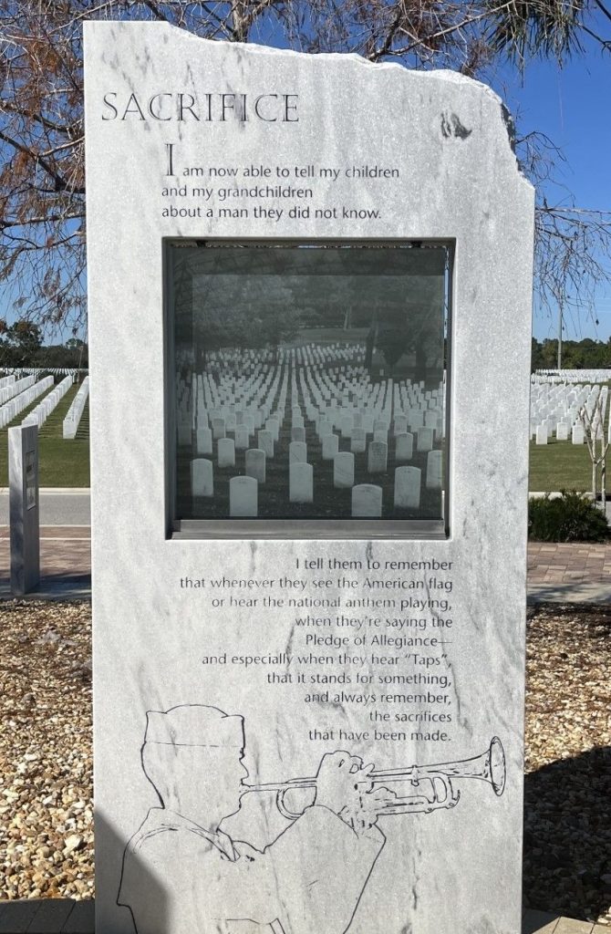 SARASOTA NATIONAL CEMETERY VETERANS MEMORIAL STONE H