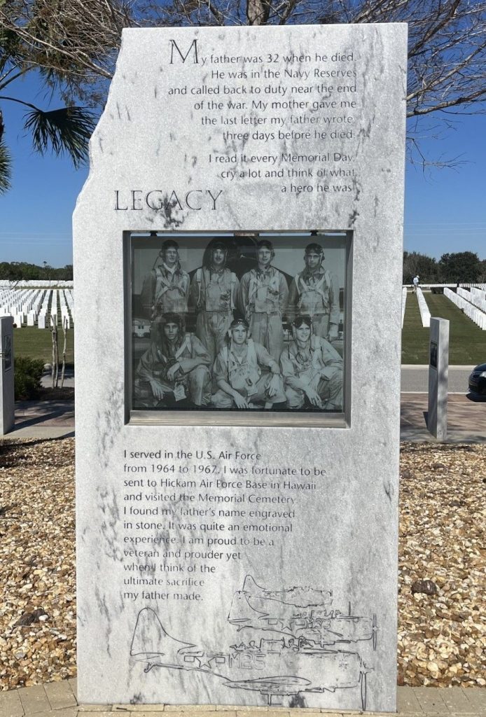 SARASOTA NATIONAL CEMETERY VETERANS MEMORIAL STONE I