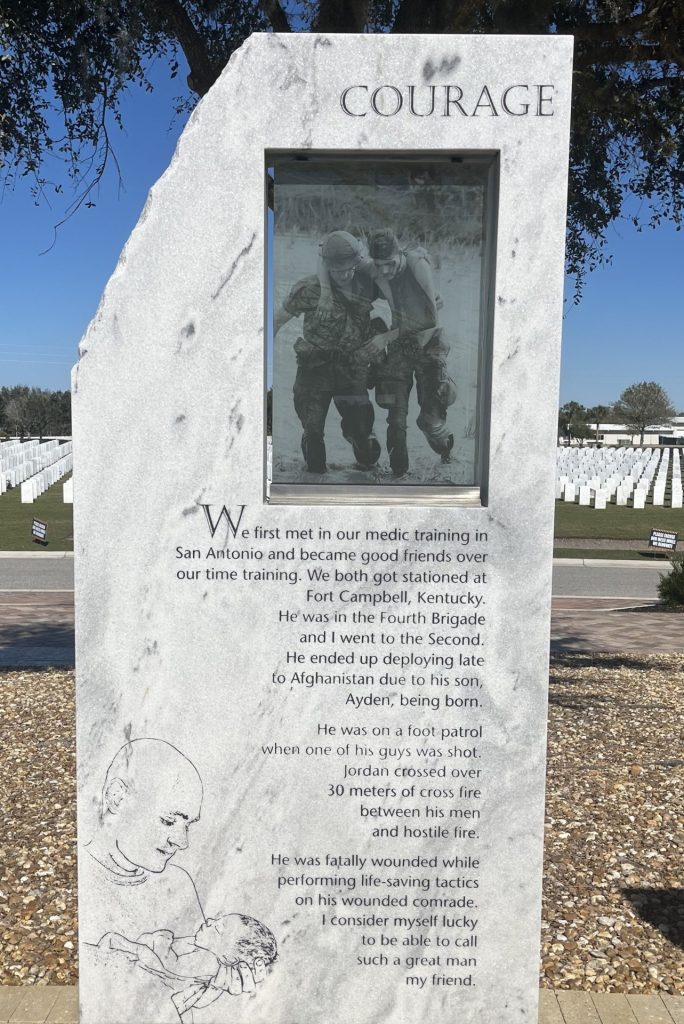 SARASOTA NATIONAL CEMETERY VETERANS MEMORIAL STONE M