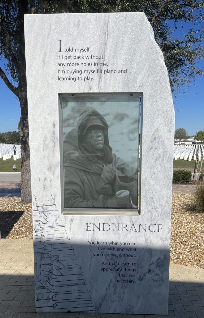 SARASOTA NATIONAL CEMETERY VETERANS MEMORIAL STONE N