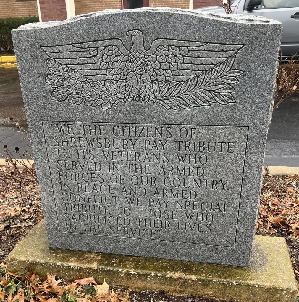 SHREWSBURY ALL VETERANS MEMORIAL