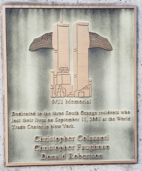 SOUTH ORANGE SEPTEMBER 11, 2001 MEMORIAL SUNDIAL PLAQUE