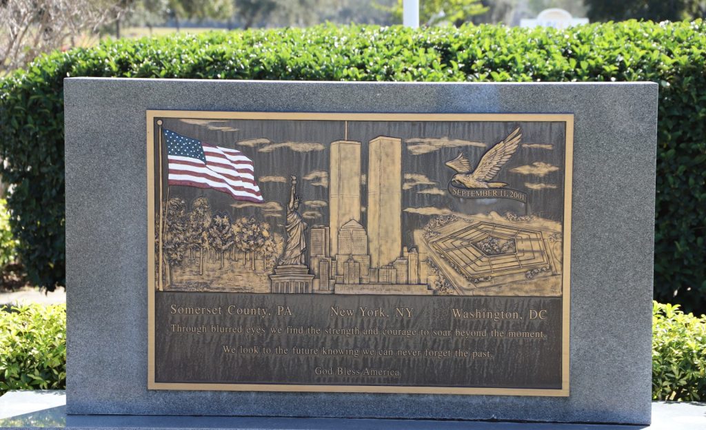 SUNSET MEMORY GARDENS SEPTEMBER 11, 2001 MEMORIAL