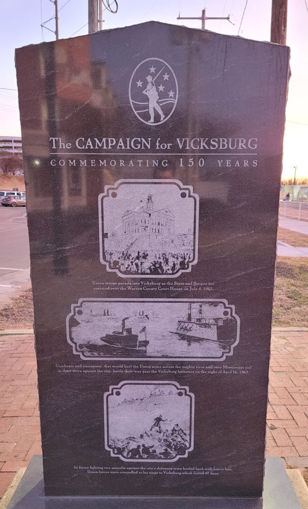 THE CAMPAIGN FOR VICKSBURG WAR MEMORIAL