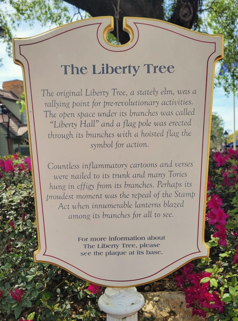 THE LIBERTY TREE MEMORIAL MARKER ORLANDO