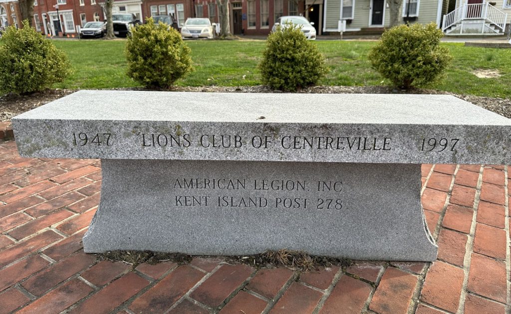 THE LIONS CLUB OF CENTREVILLE POW MIA MEMORIAL BENCH A