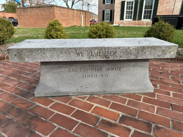 THE LIONS CLUB OF CENTREVILLE POW MIA MEMORIAL BENCH C