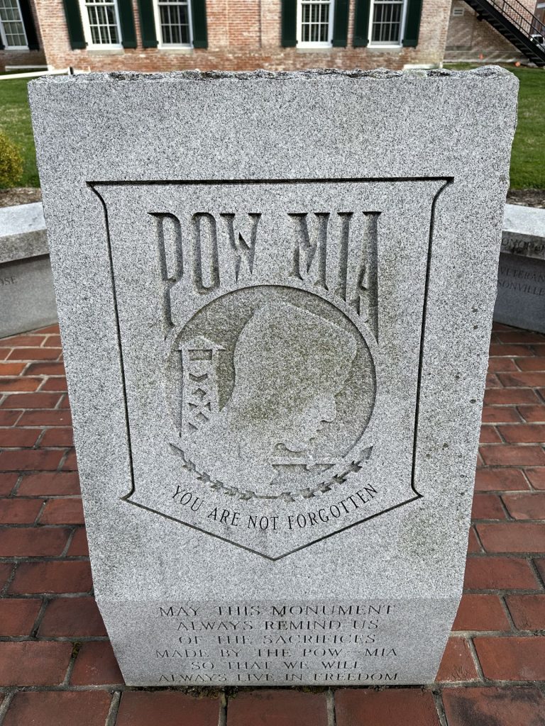 THE LIONS CLUB OF CENTREVILLE POW MIA MEMORIAL STONE A