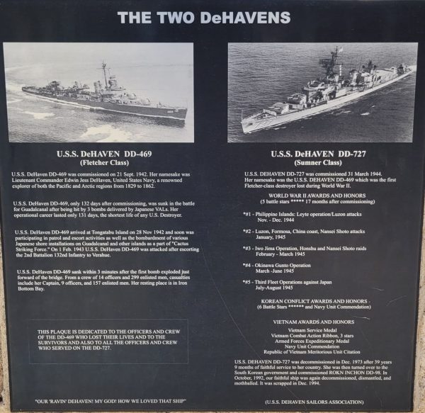 THE TWO DEHAVENS WAR MEMORIAL PLAQUE