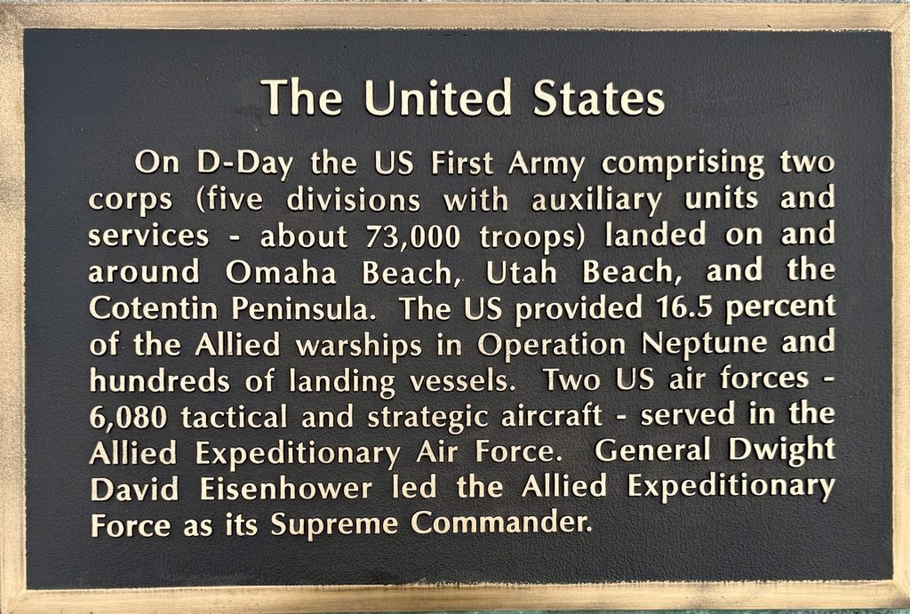 THE UNITED STATES WAR MEMORIAL PLAQUE