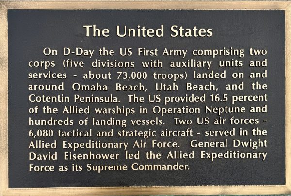 THE UNITED STATES WAR MEMORIAL PLAQUE