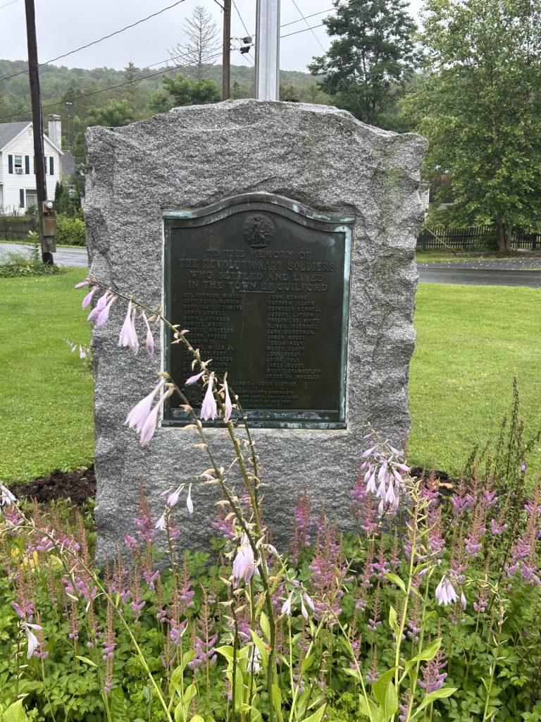 TOWN OF GUILFORD REVOLUTIONARY SOLDIERS WAR MEMORIAL