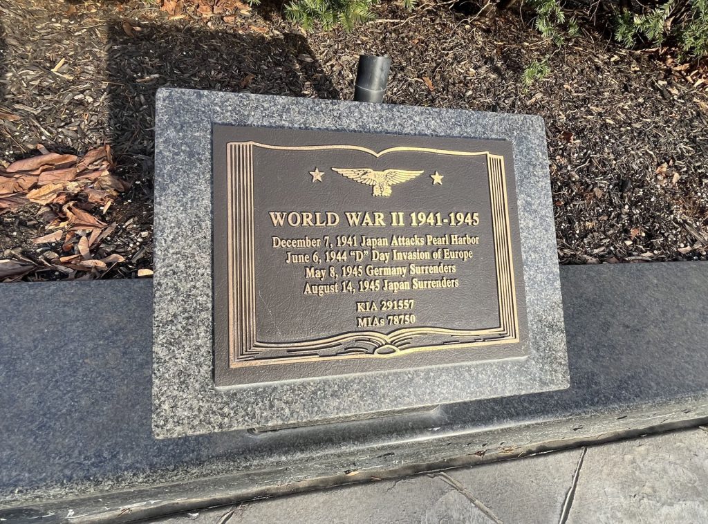 TOWN OF HUNTINGTON VETERANS PLAZA PLAQUE I