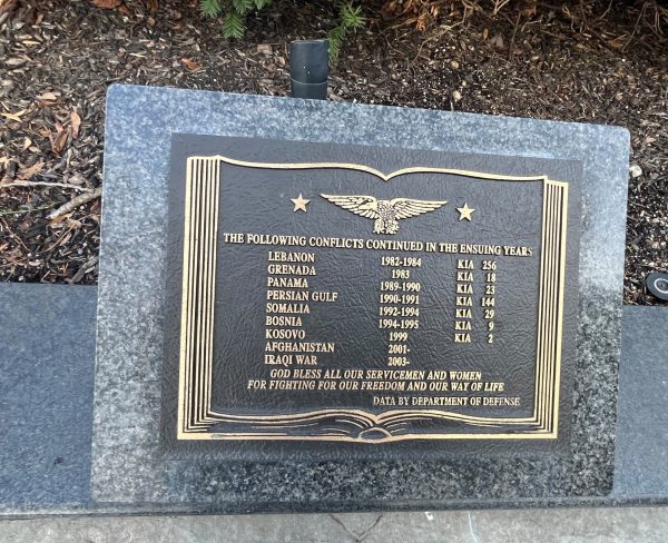 TOWN OF HUNTINGTON VETERANS PLAZA PLAQUE L