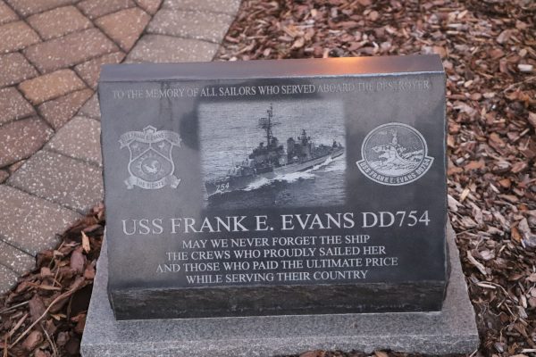 USS FRANK E. EVANS DD754 MEMORIAL STONE