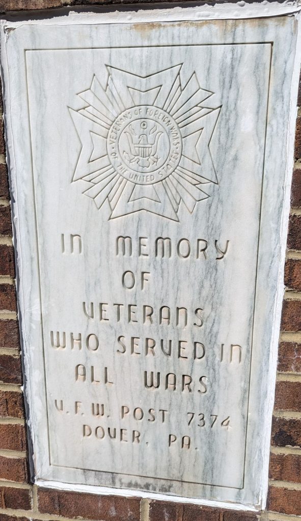 V.F.W. POST 7374 ALL WAR VETERANS MEMORIAL BELL STONE