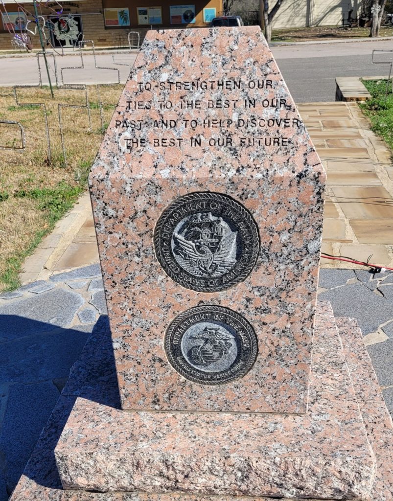 VETERANS OF SAN SABA COUNTY MEMORIAL SIDE B