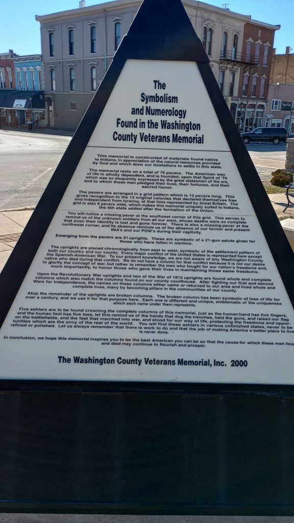 WASHINGTON COUNTY VETERANS MEMORIAL SIDE C