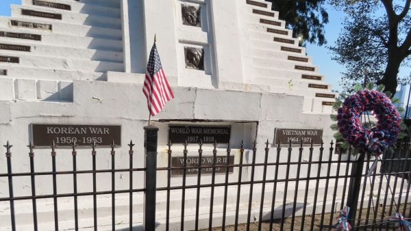 WEST NEW YORK WAR VETERANS MEMORIAL CLOSE-UP