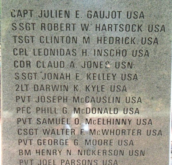 WEST VIRGINIA MEDAL OF HONOR WAR MEMORIAL STONE B