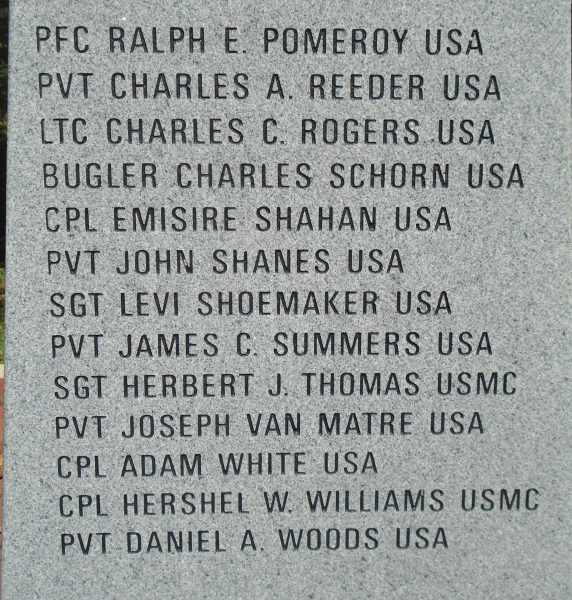 WEST VIRGINIA MEDAL OF HONOR WAR MEMORIAL STONE C