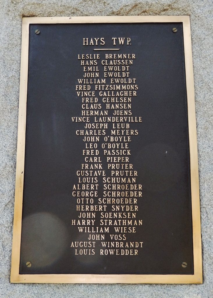 WORLD’S WAR SOLDIERS MEMORIAL PLAQUE B