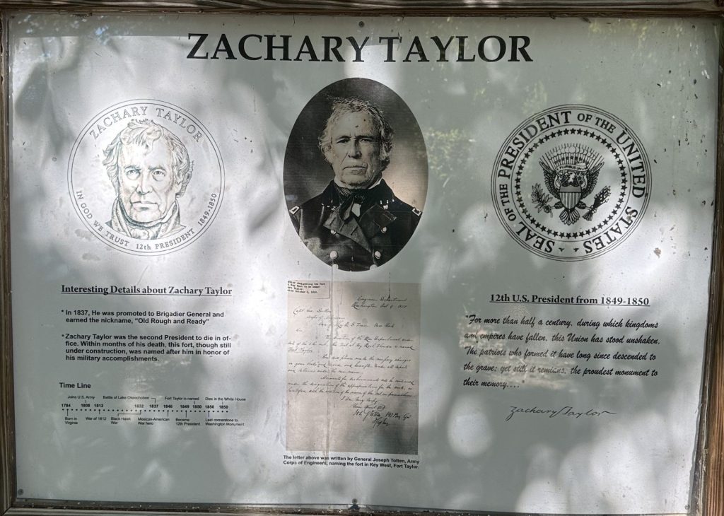 ZACHARY TAYLOR WAR MEMORIAL PLAQUE