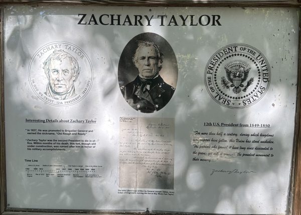 ZACHARY TAYLOR WAR MEMORIAL PLAQUE