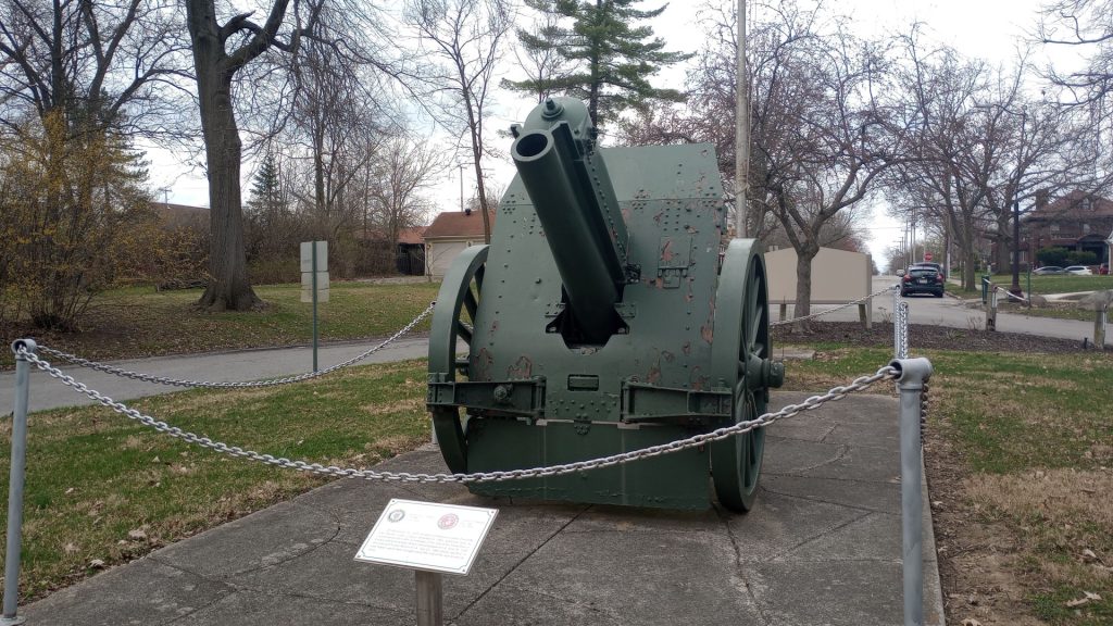 100TH ANNIVERSARY OF THE END OF THE GREAT WAR MEMORIAL CANNON