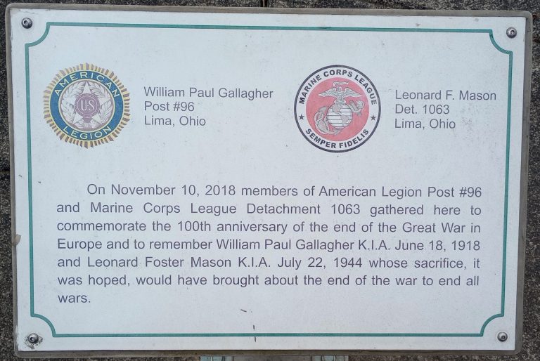 100TH ANNIVERSARY OF THE END OF THE GREAT WAR MEMORIAL CANNON PLAQUE