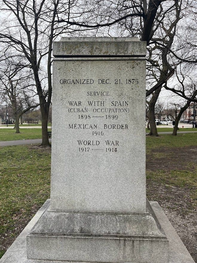 132ND INFANTRY (2ND ILL) WAR MEMORIAL SIDE B