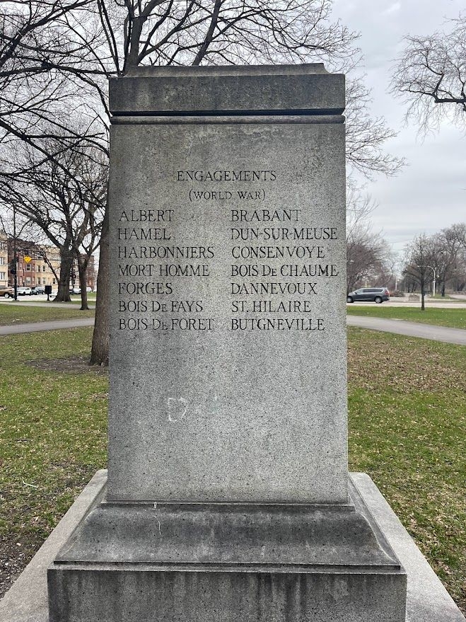 132ND INFANTRY (2ND ILL) WAR MEMORIAL SIDE D