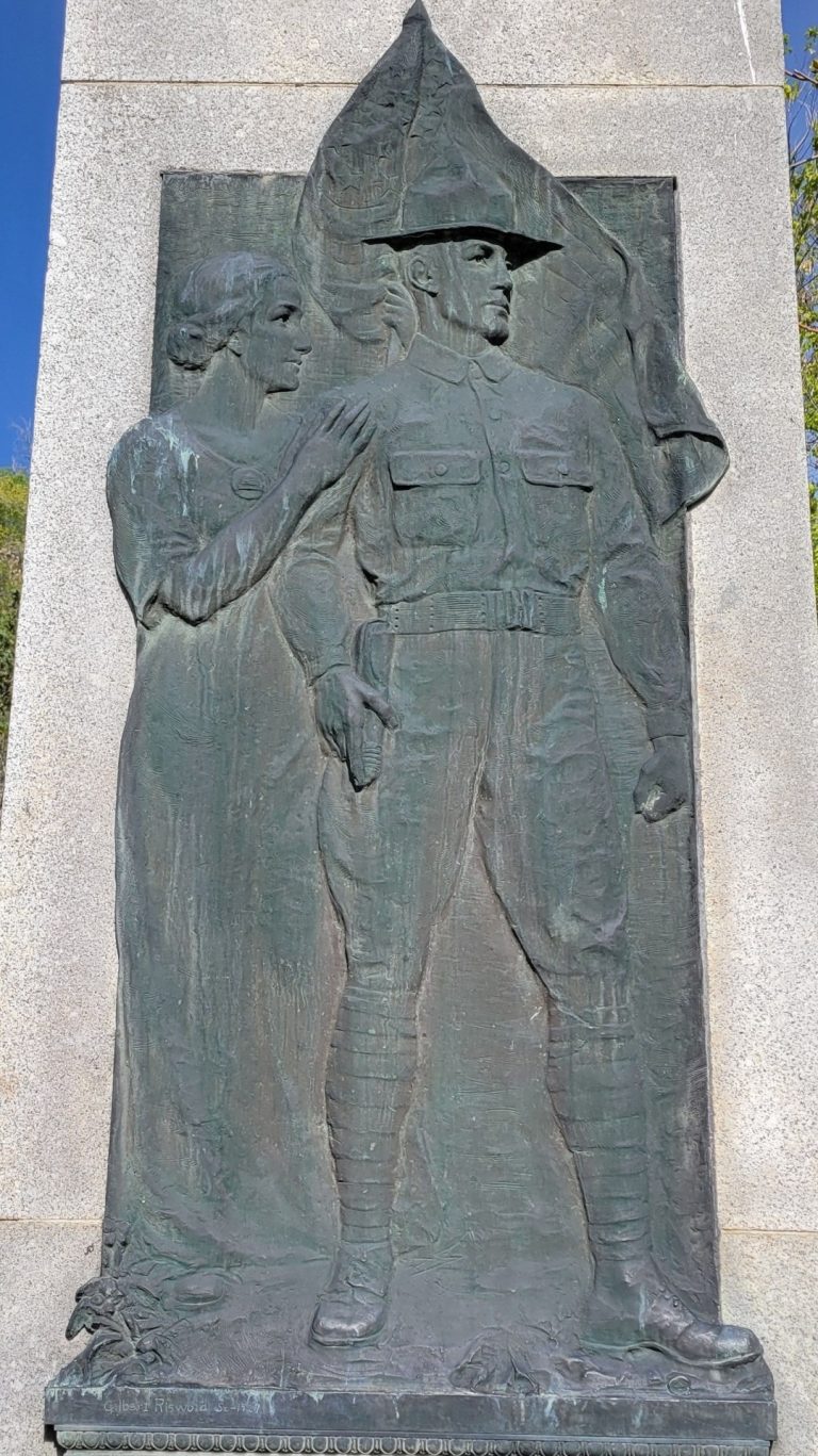 145TH UNITED STATES FIELD ARTILLERY WAR MEMORIAL PLAQUE A