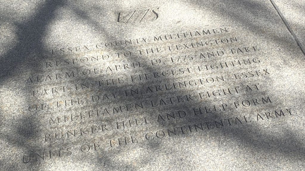 1775 SECOND CORPS OF CADETS WAR MEMORIAL SIDEWALK