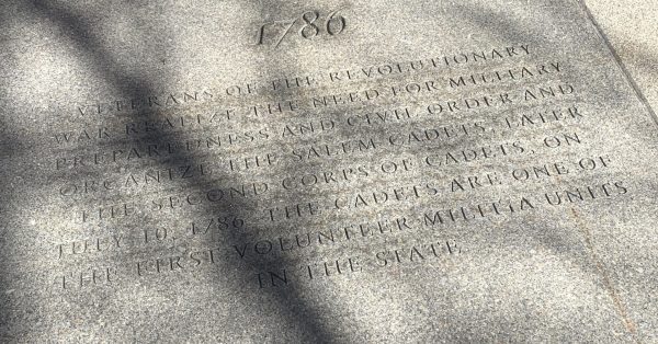 1786 SECOND CORPS OF CADETS WAR MEMORIAL SIDEWALK