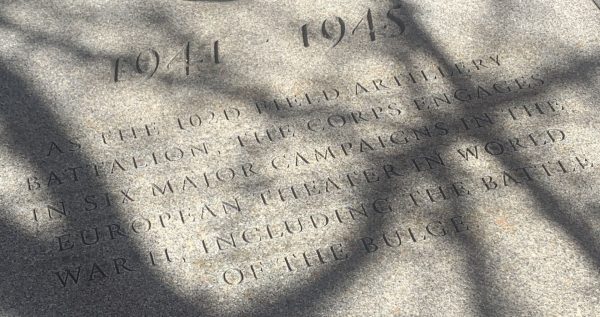 1941-1945 SECOND CORPS OF CADETS WAR MEMORIAL SIDEWALK