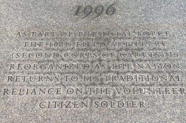 1996 SECOND CORPS OF CADETS WAR MEMORIAL SIDEWALK