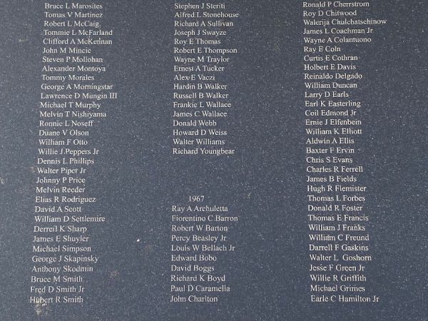 2/502 TROOPERS KILLED-IN-ACTION IN VIETNAM WAR MEMORIAL STONE B