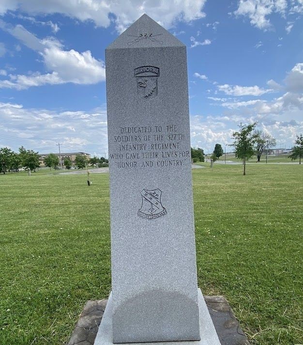 327TH INFANTRY REGIMENT AIRBORNE SUPREME SACRIFICE MEMORIAL SIDE A