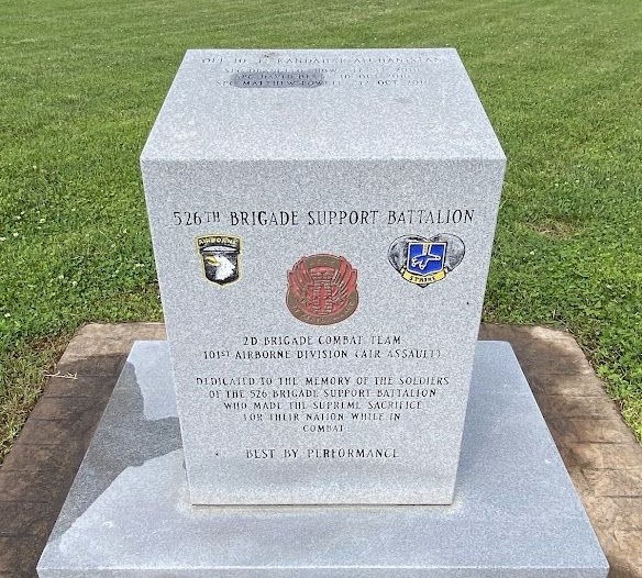 526TH BRIGADE SUPPORT BATTALION WAR MEMORIAL