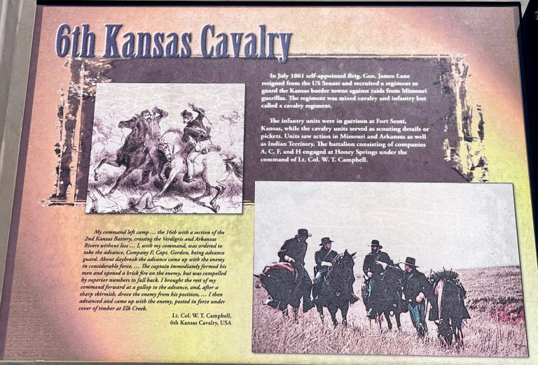 6TH KANSAS CAVALRY WAR MEMORIAL PANEL