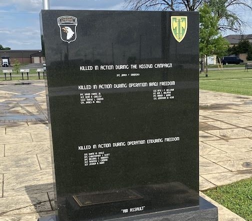 716TH MILIATARY POLICE BATTALION ULTIMATE SACRIFICE WAR MEMORIAL BACK