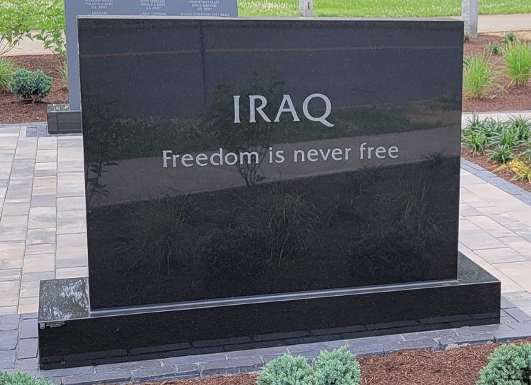 AFGHANISTAN IRAQ VETERANS WAR MEMORIAL STONE B