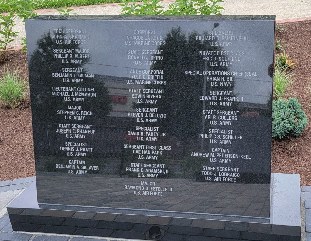 AFGHANISTAN IRAQ VETERANS WAR MEMORIAL STONE C