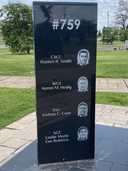 AIRBORNE EAGLE DUSTOFF MEMORIAL STONE A