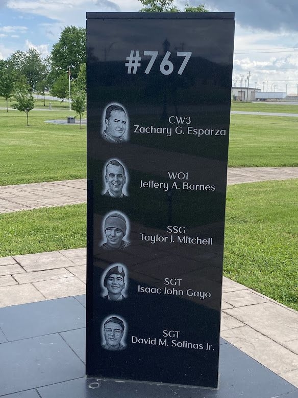 AIRBORNE EAGLE DUSTOFF MEMORIAL STONE B